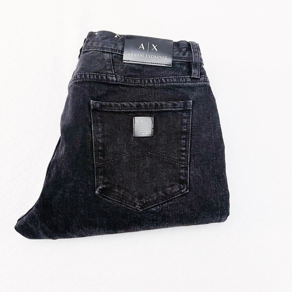 AX Armani Exchange Slim Black Denim Jeans J13 SZ32 - Picture 9 of 9